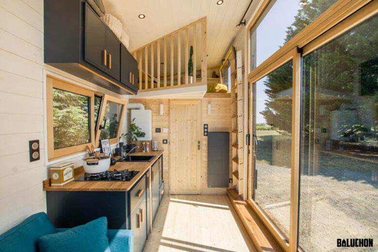 L'interieur de la Tiny House Onara de Baluchon