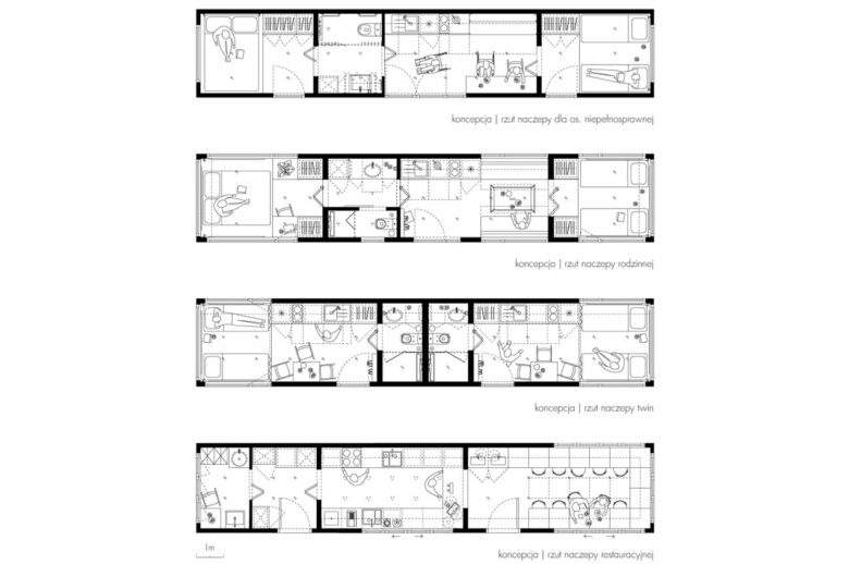 Les plan de la remorque transformée en luxueux mobil-home