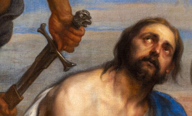 Peinture "Martyrdom of Saint James" de Johann Boeckhorst (1650-1660). Valenciennes, Musée des Beaux-Arts.