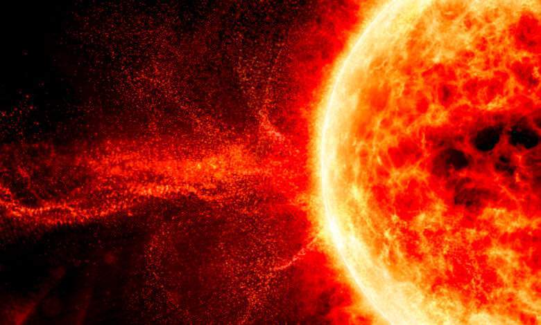 Éjections de masse coronale solaires.