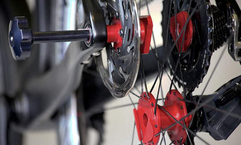 Un système innovant qui permet de changer la roue arrière en quelques secondes seulement.