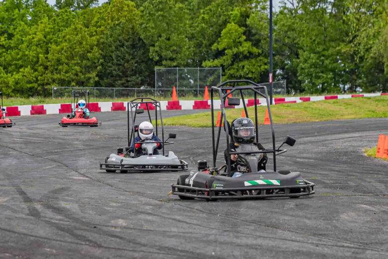 Des courses de karting enflammées !