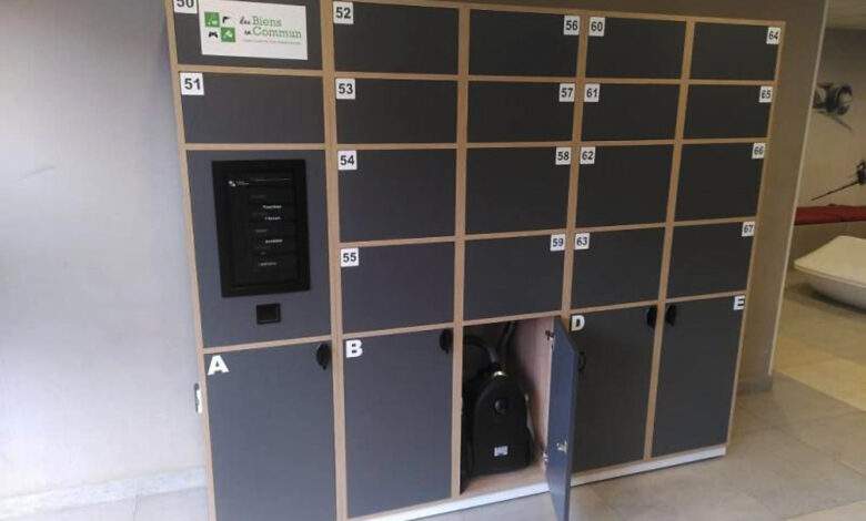 Un casier connecté pour partager electroménager et outils dans un immeuble.