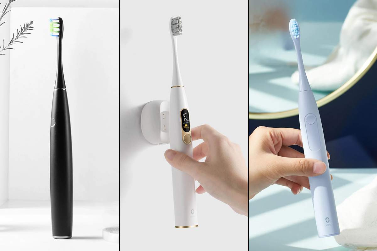 Les brosse à dents électriques Oclean F1 Sonic, Oclean X Smart, Oclean One Smart.