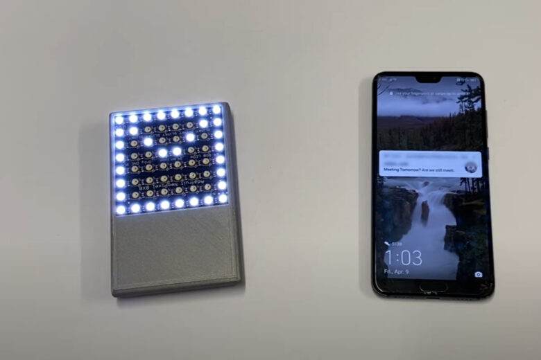 Le PocketView est composé d'ampoules LED à haute puissance. 