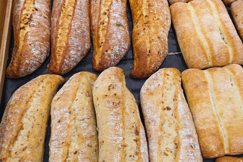 Divers types de baguettes françaises