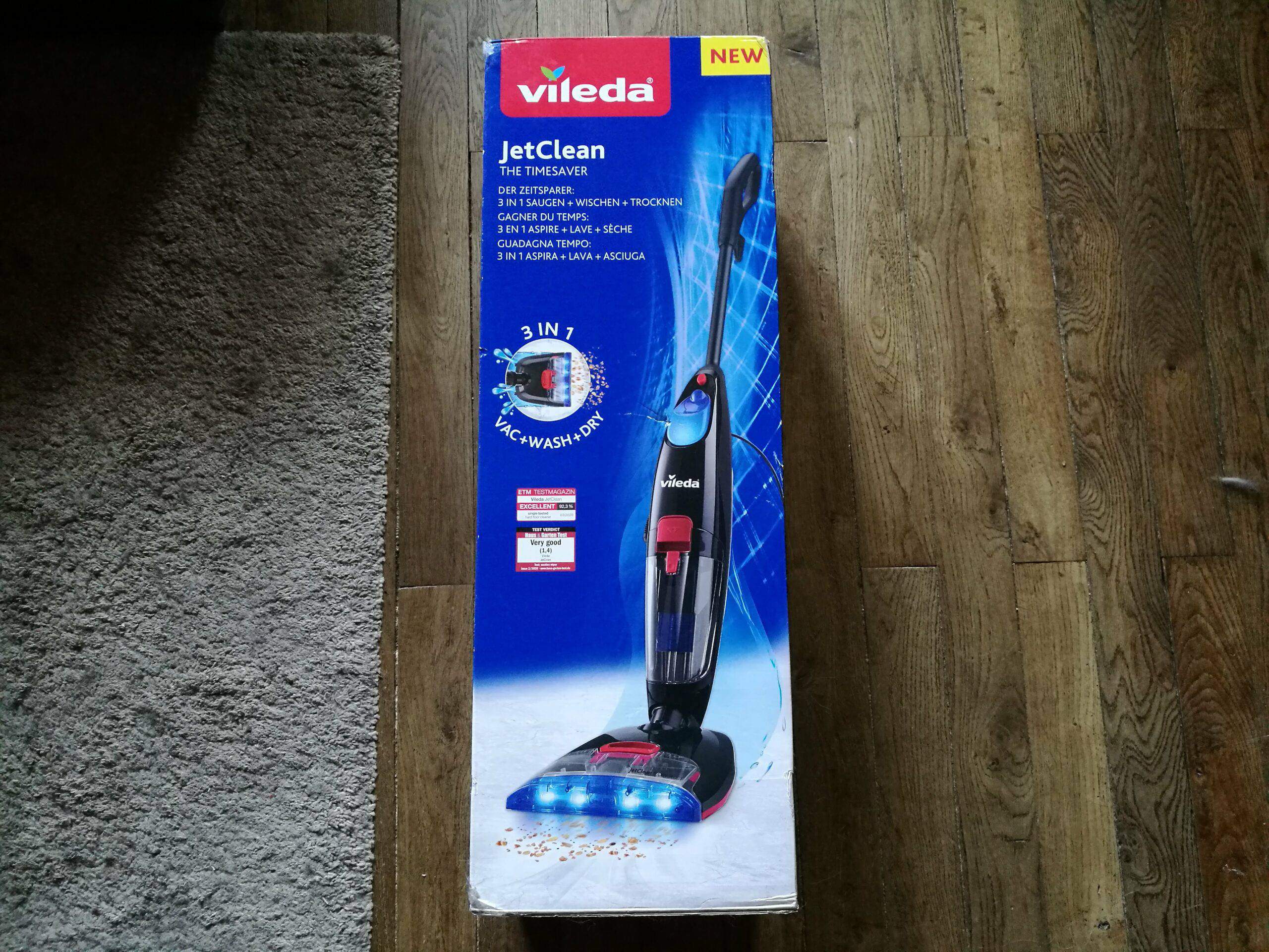 Nous avons testé le Vileda JetClean, un aspirateur (filaire) à mi