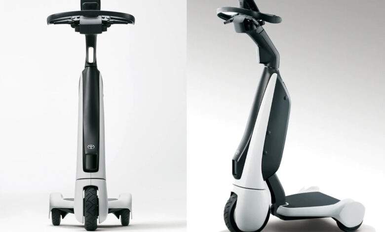 Toyota C+Walk, une trottinette électrique à trois roues modulaire et multifonctionnelle