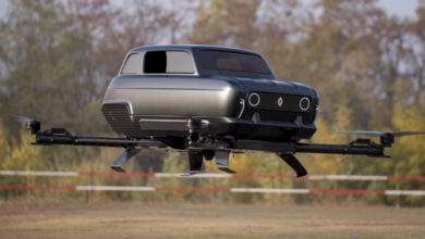 Renault transforme la légendaire 4L en voiture volante futuriste