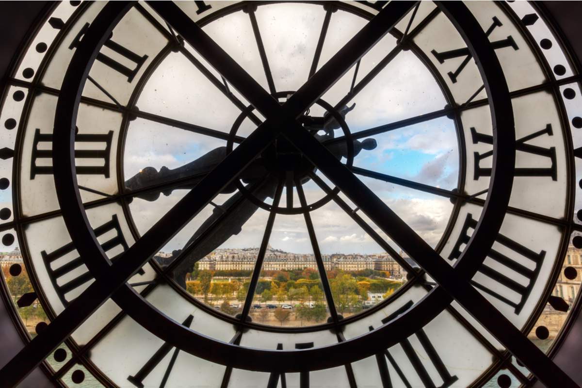 Paris, France - 19 octobre 2016 : horloge géante du Musée d'Orsay.