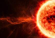 Éjections de masse coronale des particules solaires