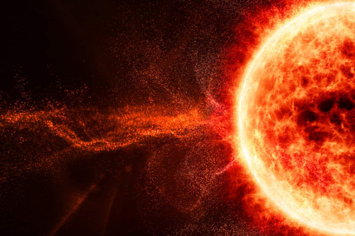 Éjections de masse coronale des particules solaires