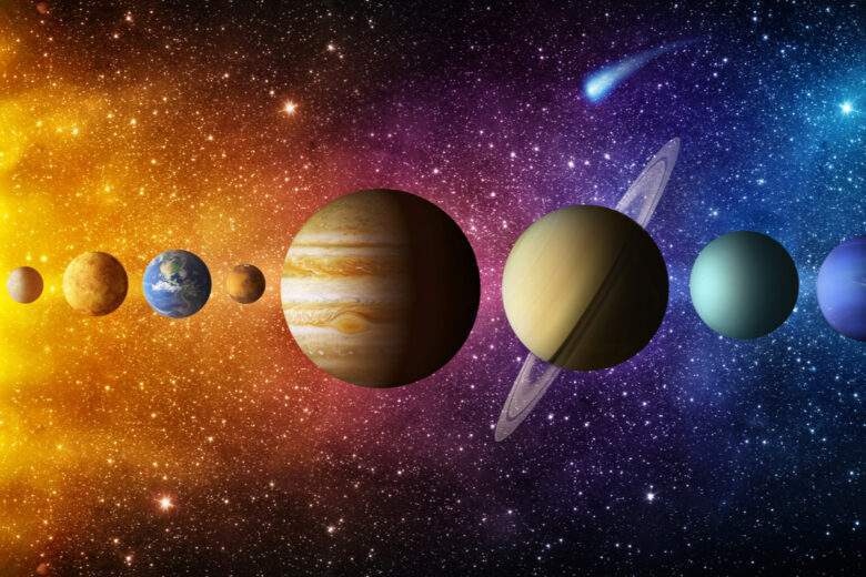 Le Soleil et les huit planètes du système solaire sont tous ronds