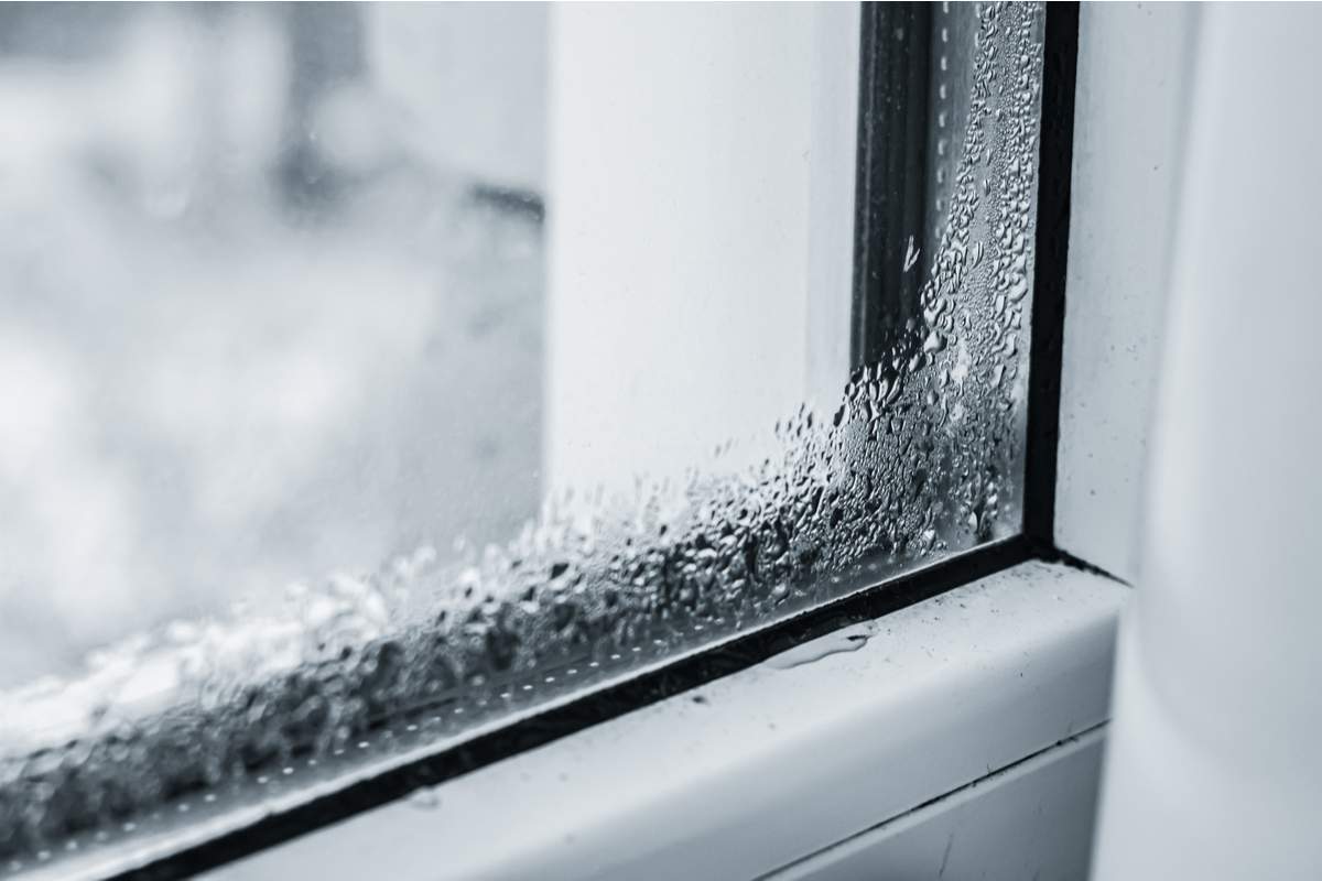 Condensation sur une fenêtre