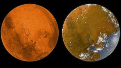 Mars Terraformation, Éléments de cette image fournis par la NASA