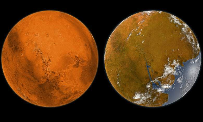 Mars Terraformation, Éléments de cette image fournis par la NASA