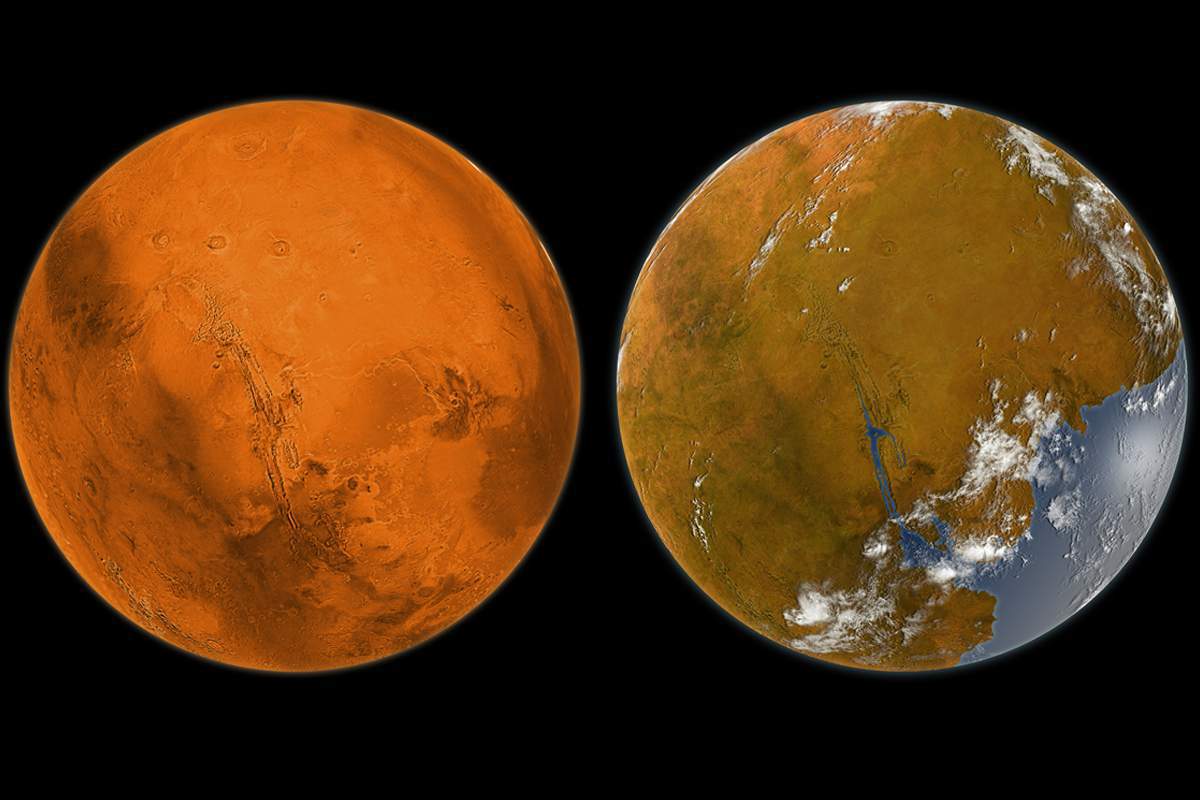 Mars Terraformation, Éléments de cette image fournis par la NASA