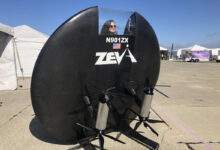 La soucoupe eVTOL pour une personne de Zeva.