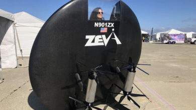 La soucoupe eVTOL pour une personne de Zeva.