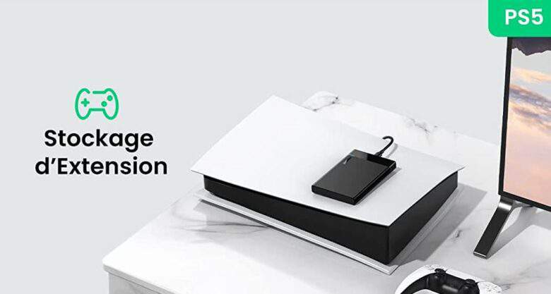 UGREEN USB 3.1 Gen 2 Boîtier Externe pour Disque Dur SATA SSD HDD 2.5 Pouces