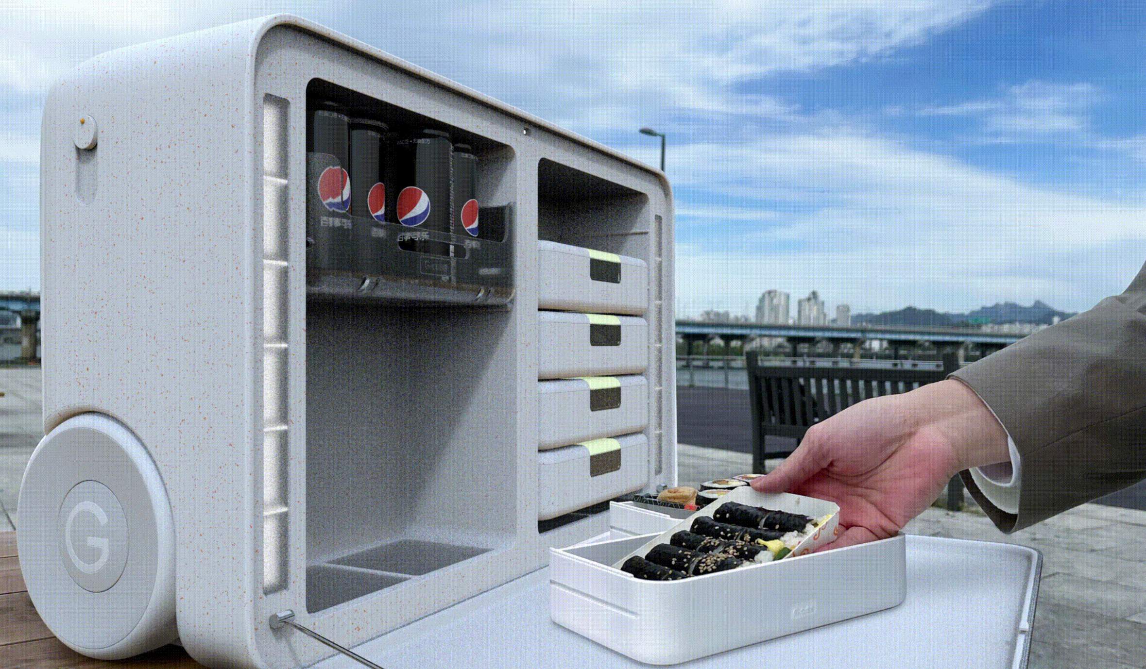 G-Cube : ce mini frigo mural et connecté fait également office d'enceinte  audio portable - NeozOne