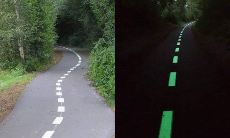 Sécurité routière : un marquage routier photoluminescent testé dans les Landes