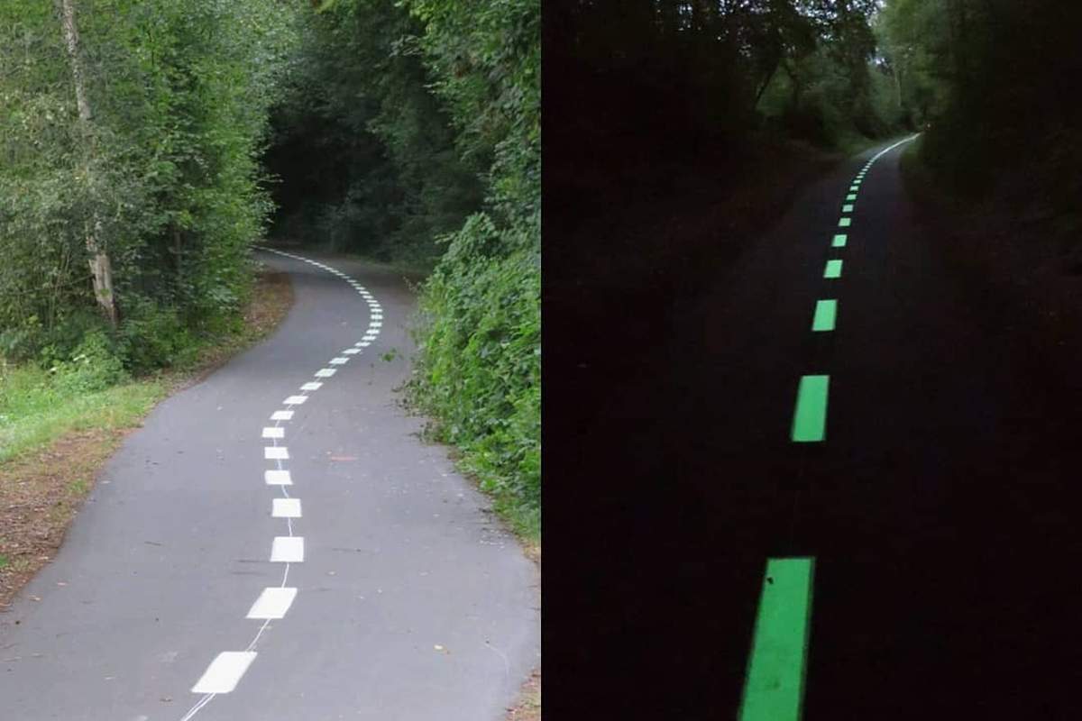 Sécurité routière : un marquage routier photoluminescent testé dans les Landes