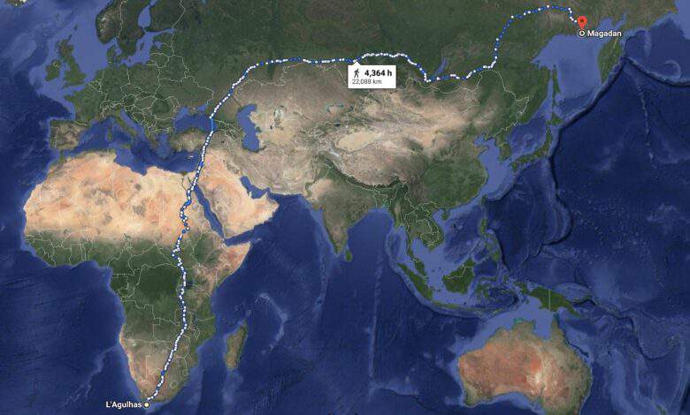 Voici la plus longue marche pédestre du monde (22 500 kilomètres)