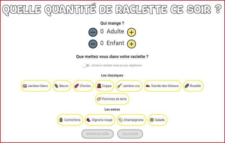 Des Lyonnais inventent Raclette.World, un "calculateur à raclette" pour éviter le gaspillage !