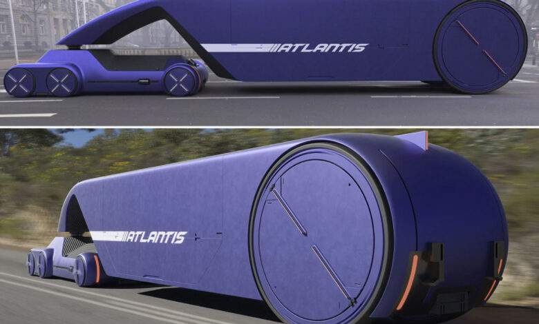 Deux designers russes dévoilent un concept de semi-remorque Tesla 100% autonome