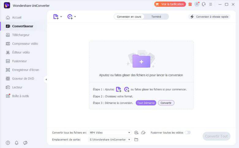 Wondershare UniConverter, la conversion vidéo de qualité avec accélération GPU