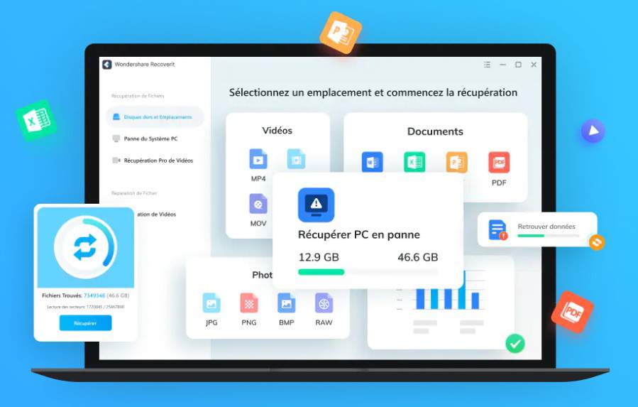 Wondershare Recoverit : le logiciel de récupération de données perdues ou supprimées