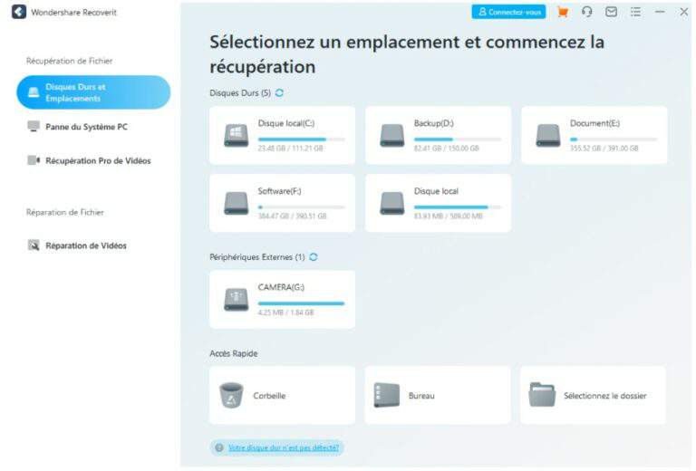 Wondershare Recoverit : le logiciel de récupération de données perdues ou supprimées