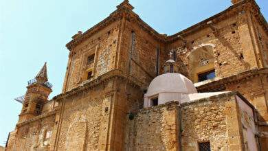 Italie, Sicile : Église de Sambuca di Sicilia.