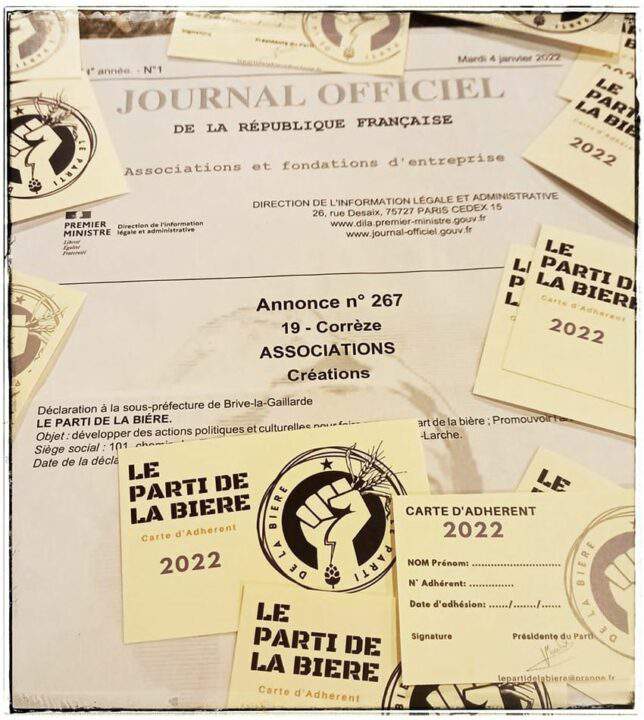 Journal officiel "le parti de la bière"