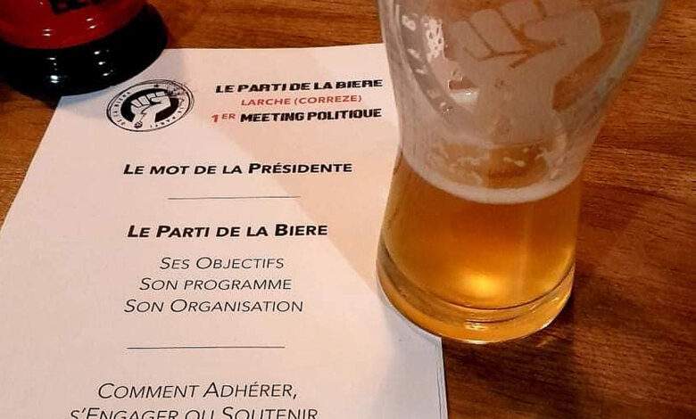 1er meeting politique Le parti de la bière