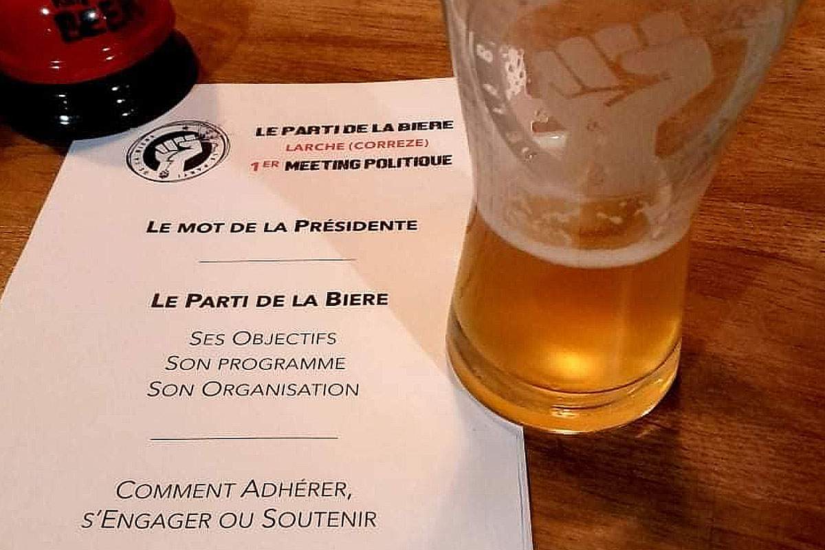 1er meeting politique Le parti de la bière