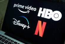Logo Prime video, HBO, Disney+ et Netflix
