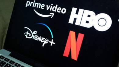 Logo Prime video, HBO, Disney+ et Netflix