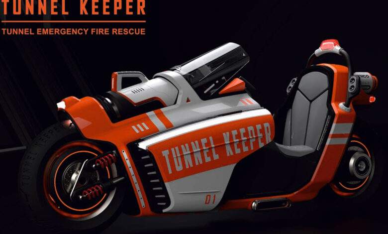 Un concept bike suréquipé pour les premiers secours dans les tunnels routiers