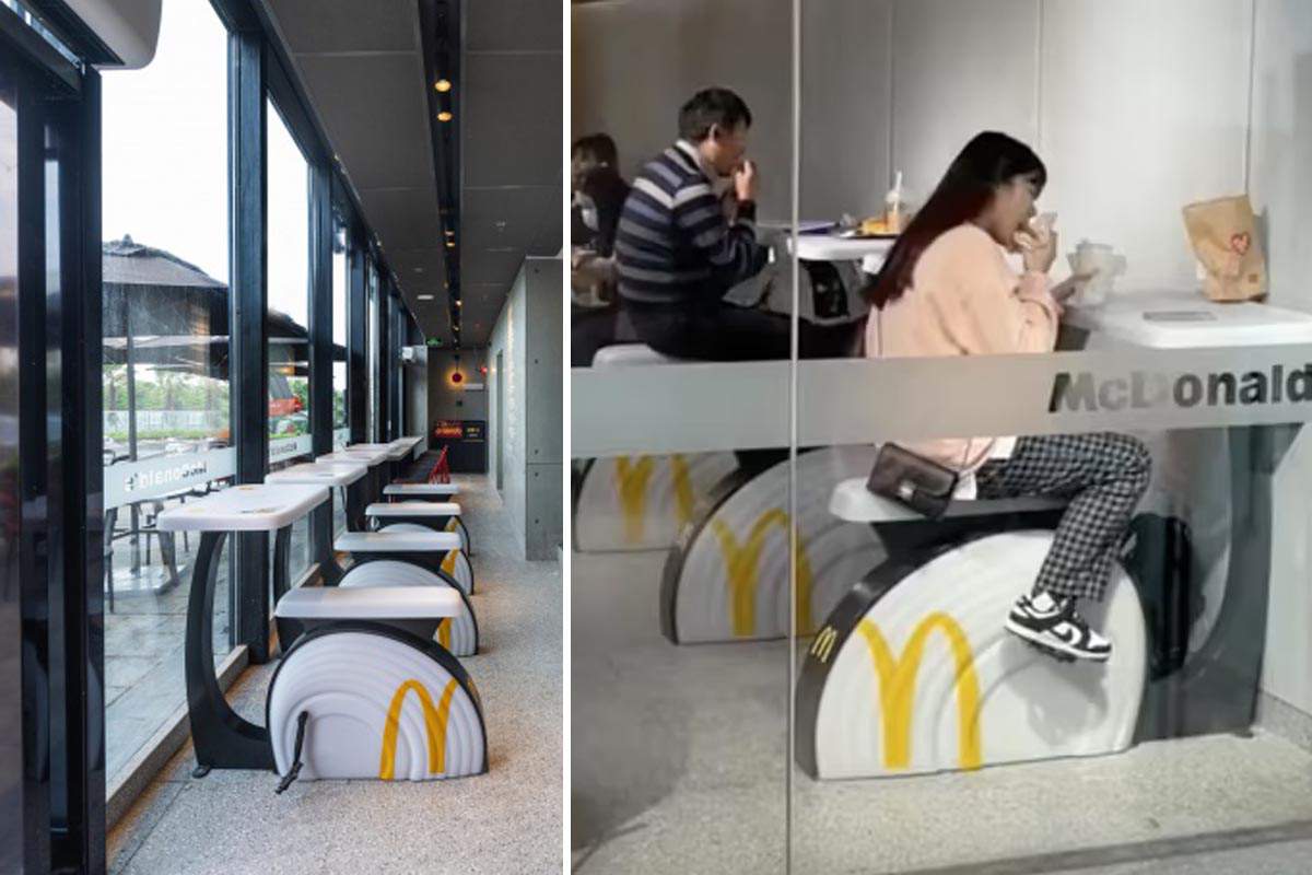 Dans les McDonald’s chinois, vous pouvez désormais pédaler en mangeant pour bruler des calories