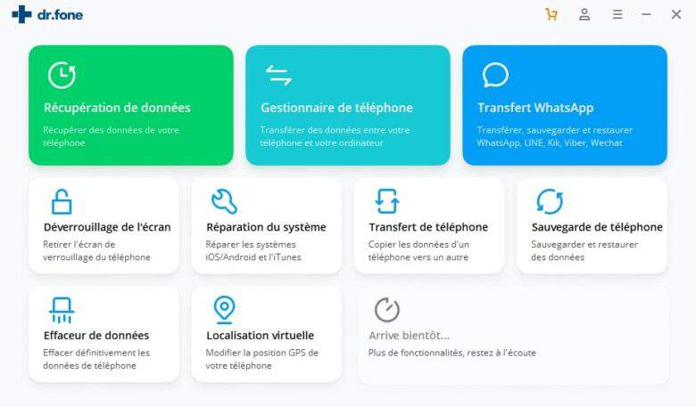 Wondershare Dr.Fone : la trousse à outils pour les smartphones endommagés