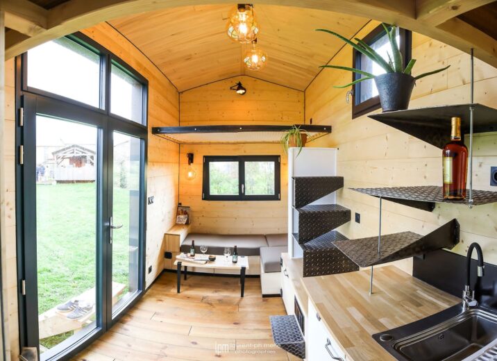 L'intérieur de la Tiny House Marrow 