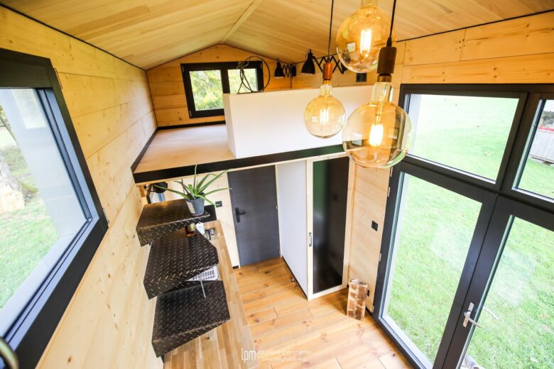 L'intérieur de la Tiny House Marrow 