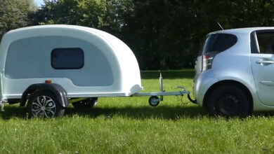 La mini caravane Teardrop de Kleox