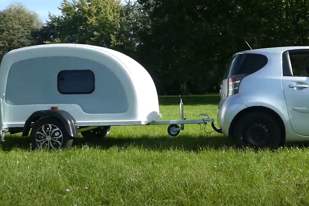 La mini caravane Teardrop de Kleox