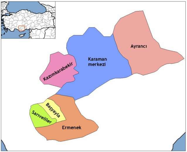 Thebasa se situerait près du village de Pinarkaya du district d' Ayrancı dans la province de Karaman