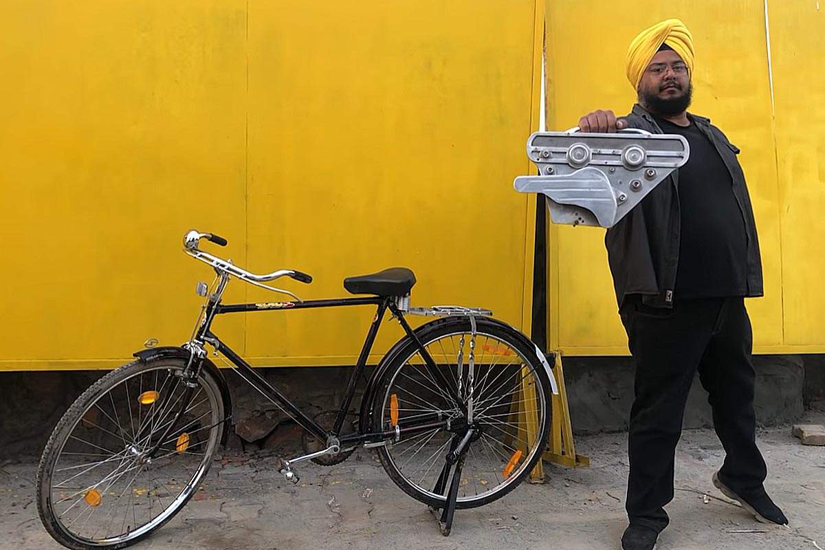 L'inventeur d'un kit de transformation pour les vélos électriques