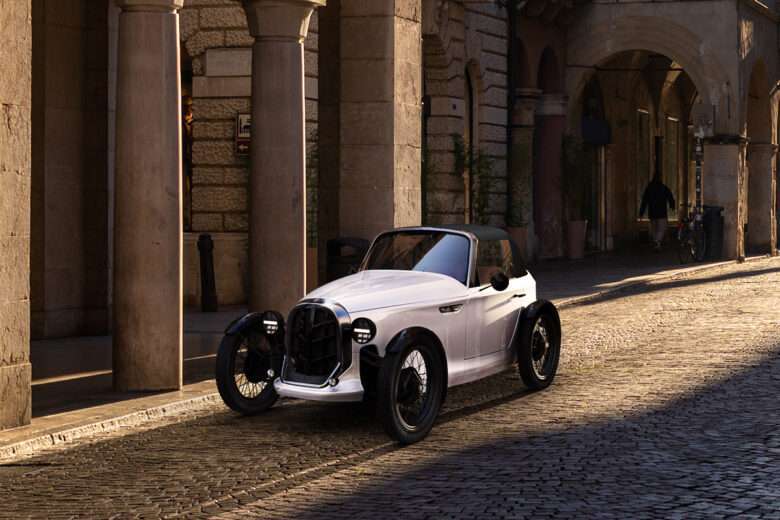 Le roadster Patak Motor en blanc