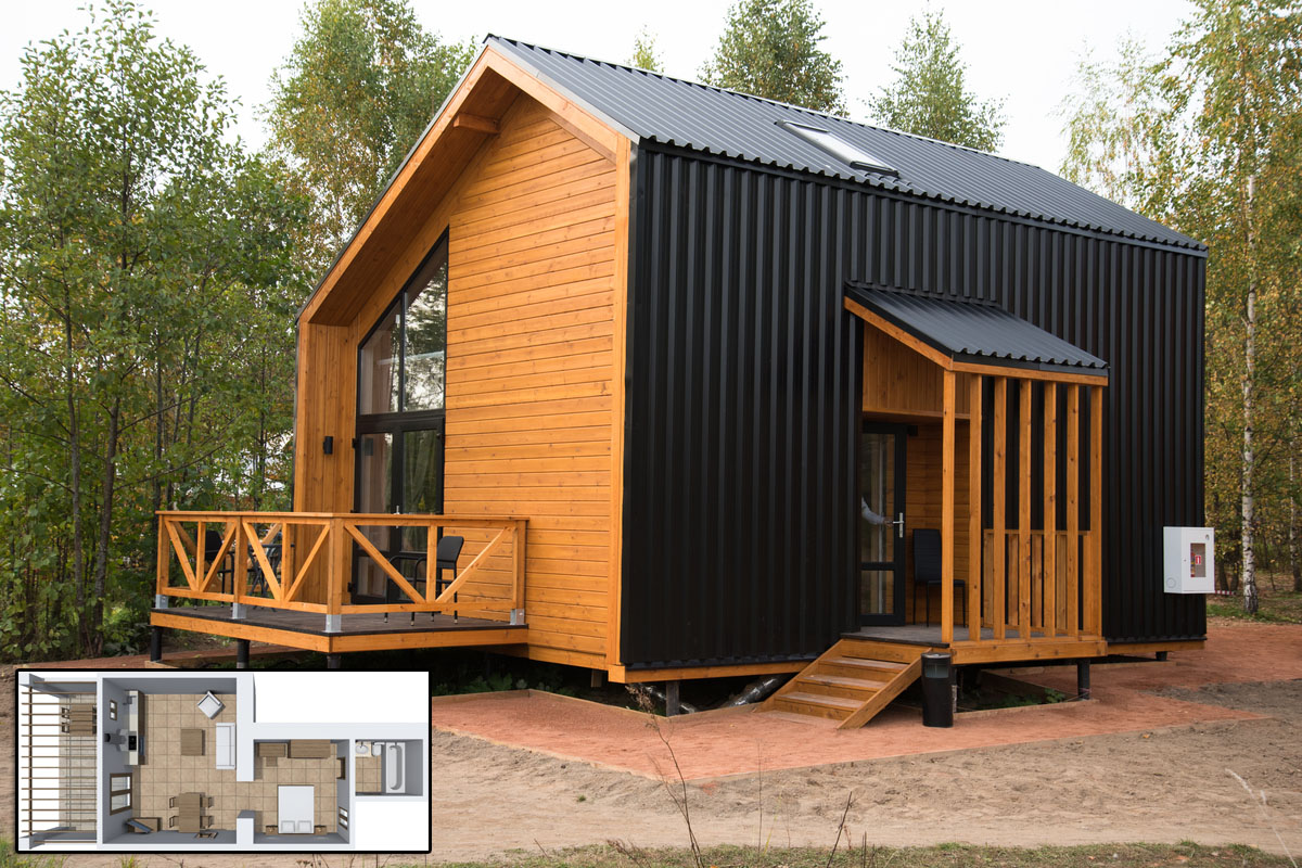 Une tiny house avec plan gratuit